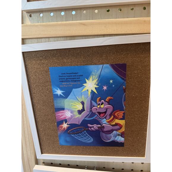 Disney Handmade Custom Pin Board Featuring Figment Little Golden Book - Picture 2 of 5